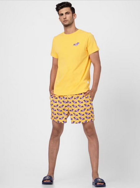 Yellow t shirt with Shorts