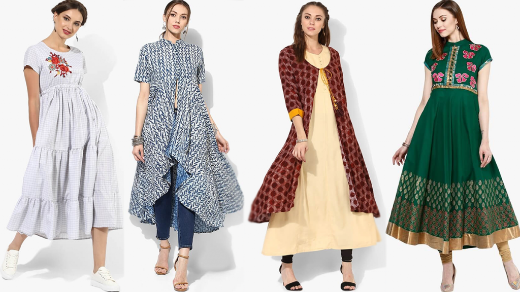Latest Check Print Kurti Designs To Wear With Jeans