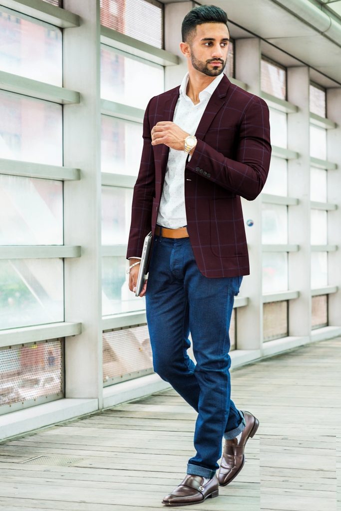 Black Jeans with Burgundy Blazer Outfits For Men (10 ideas & outfits) |  Lookastic