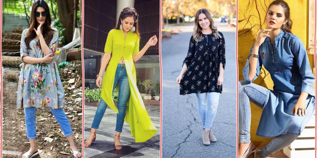 Types of Kurtis To Wear With Jeans
