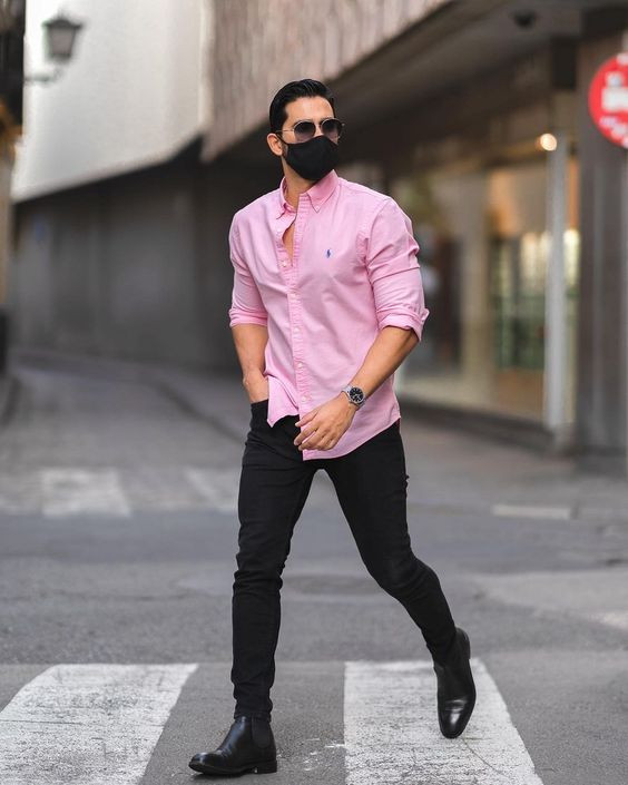White Pants with Pink Shirt Casual Outfits For Men In Their 30s (16 ideas &  outfits) | Lookastic