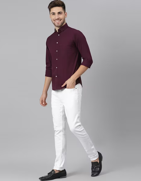 Buy Van Heusen White Shirt Online - 705156 | Van Heusen