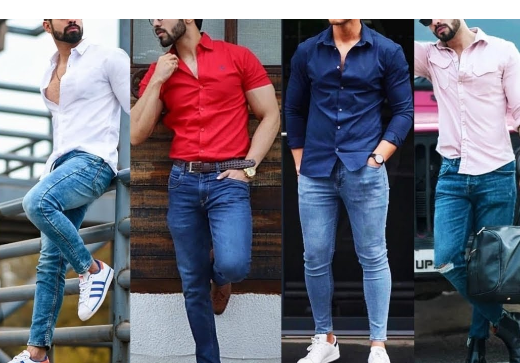 Light Blue Denim Shirt with Blue Jeans Outfits For Men (55 ideas & outfits)  | Lookastic