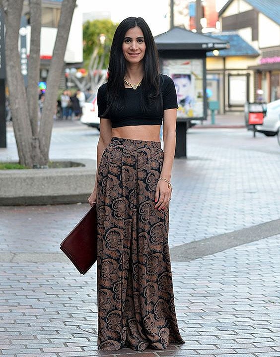 Patterned Palazzo Pants with Tops